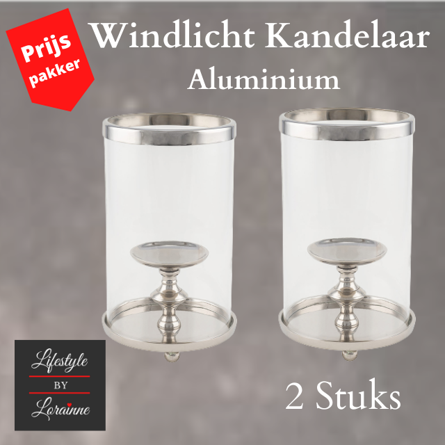 Windlicht Kandelaar Aluminium