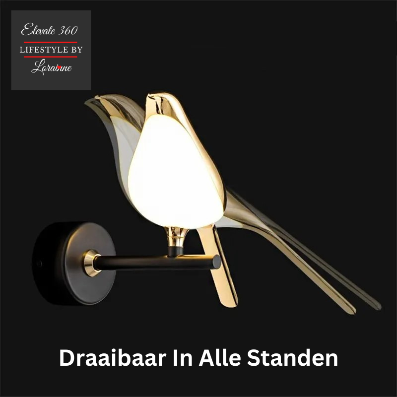 Moderne Nordic LED Gouden Vogel Wand Lamp