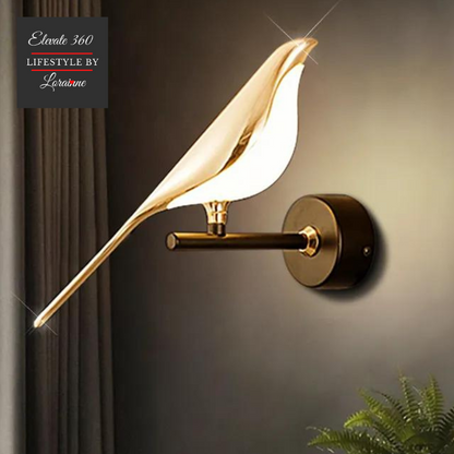 Moderne Nordic LED Gouden Vogel Wand Lamp