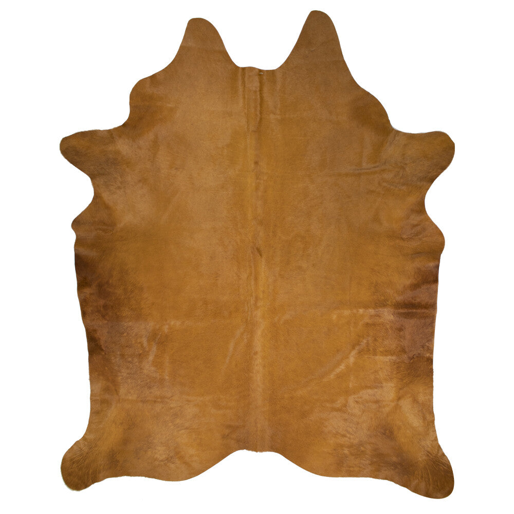 Vloerkleed Koe gekleurd cognac (250cm)