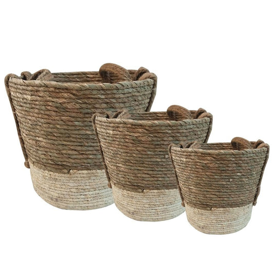 Manden Naturel Ecru (set van 3)